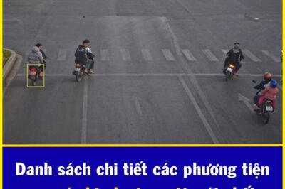 Công an yêu cầu người đi xe máy biển số sau nộp phạt nguội