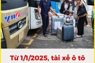 Từ ​1/1/2025, ​tài ​xế ​ô ​tô ​kinh ​doanh ​vận ​tải ​không ​lái ​xe ​quá ​10 ​giờ/ngày ​