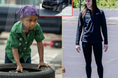 Black Boy Helps Caitlin Clark with Flat Tire, The Next Day, a Black SUV Showed up at his House!