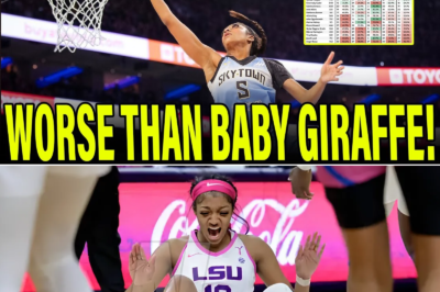 Angel Reese FURIOUS As NEW Stat Exposes She’s Worse Than BABY GIRAFFE – She’s NO Caitlin Clark!
