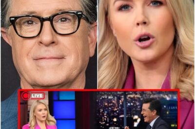 “Drama explodes: Karoline Leavitt responds harshly on Stephen Colbert’s show, what truth makes everyone stunned?