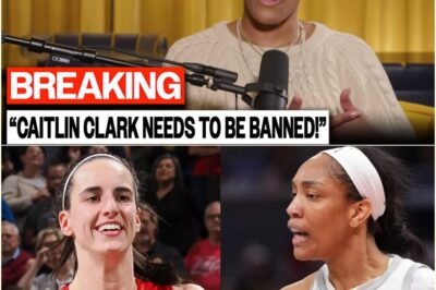 A’ja Wilson IGNITES CHAOS in the WNBA by PUBLICLY DEMANDING the league BAN Caitlin Clark, triggering a FIERCE BACKLASH and plunging the league into an UNPRECEDENTED CIVIL WAR as fans and players take SIDES in the most EXPLOSIVE controversy women’s basketball has ever witnessed!