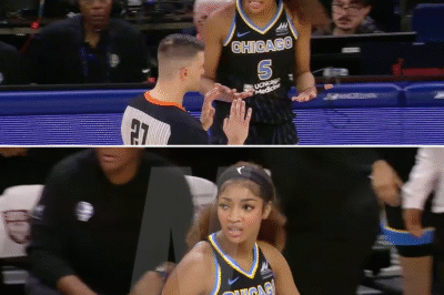TECH, Angel Reese SCREAMS “BS!” after OBVIOUS pushing foul | Chicago Sky WNBA women’s basketball