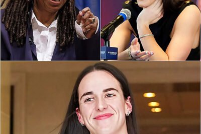 “SHE’S JUST A BASKETBALL PLAYER.” That’s what Whoopi Goldberg said — seconds before the studio turned into a televised earthquake, and Caitlin Clark answered with a single line that left her frozen on live TV.