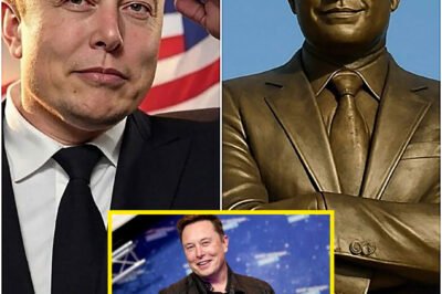BREAKING: Tesla UNVEILS Giant BRONZE STATUE of Elon Musk at HQ….