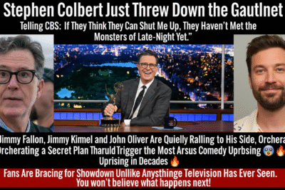  Stephen Colbert Just Threw Down the Gauntlet  Telling CBS: ‘If They Think They Can Shut Me Up, They Haven’t Met the Monsters of Late-Night Yet. Now Jimmy Fallon, Seth Meyers, and John Oliver Are Quietly Rallying to His Side, Orchestrating a Secret Plan That Could Trigger the Most Audacious Comedy Uprising in Decades  