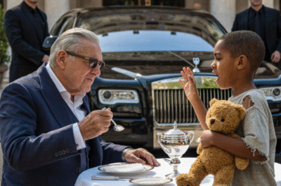 A homeless boy shouted, “DON’T EAT THAT!”… The billionaire froze when he found out why!…