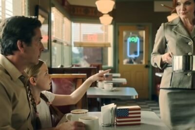 “Dad, that waitress looks just like Mom!” — He looked up, stunned… and almost dropped his coffee cup, to learn his wife had died years ago…