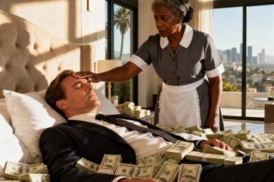 A wealthy CEO pretended to sleep on a pile of money to test his poor Black maid — then he was stunned by what she did…