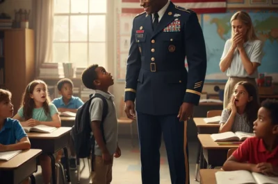 “My dad works at the Pentagon” The black boy’s words made his teacher and classmates mock and despise him, saying that he was a terrible liar. 10 minutes later, his father arrived, leaving everyone speechless…