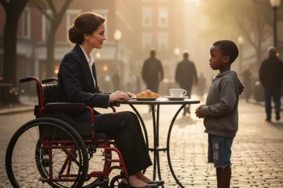 He was just a hungry boy asking for leftovers — but what he said next silenced the entire restaurant.