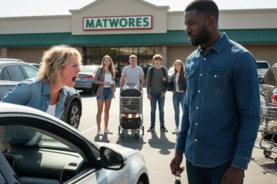 HOA Karen took a black guy’s parking spot and cursed at him saying “This is our country, go back to Africa, monkey!” and the ending made them regret it…