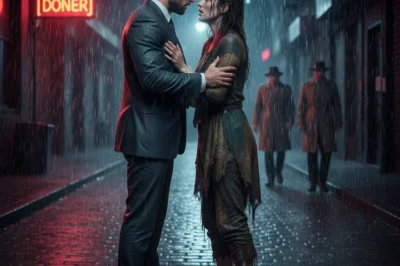 “Stand still, don’t say anything — you’re in danger.” The homeless girl pulled the tycoon into a corner and hugged and kissed him to save his life… and the ending…