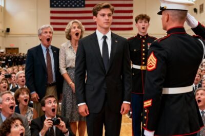 The sun hadn’t even cleared the flagpole when the whispers started—tight little comments floating between families in folding chairs.