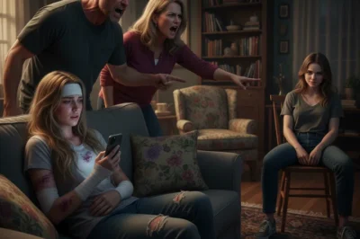 My sister beat me so badly that she broke my ribs during an argument. I was about to call the police, but my mother snatched the phone from my hand and said, “It’s just a rib. You’re going to ruin your sister’s future.” My father looked at me with disgust and called me a drama queen. They didn’t know what I would do next…