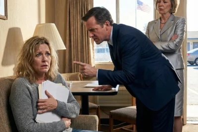 The morning after the funeral, the house still smelled like lilies and rain when she said it— six words that sliced straight through the quiet.