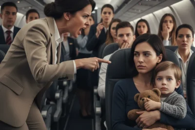 Karen Demanded Sick Child leave his First Class Seat — The Child’s Emergency Left Her in Tears