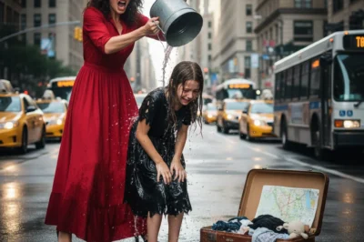 After her father’s funeral, a little girl was left alone by the woman who’d promised to care for her — until a stranger with tired eyes and too much money stopped his car beneath a flickering streetlight…