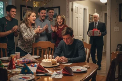 At my sister’s birthday party, she humiliated me in front of everyone, calling me “useless” and “a freeloader.” My whole family burst out laughing as if they agreed — until her boss walked in, looked straight at me, and said, “Good evening, boss.” The entire room went silent