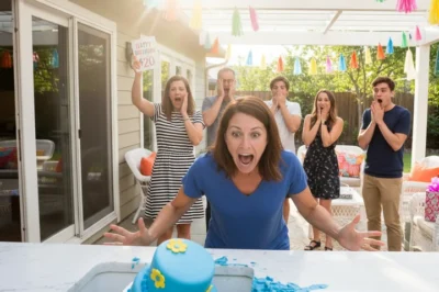 “My cousin completely lost it at her own baby shower, accused me of tampering with a game, and hurled my $200 diaper cake into the sink. My aunt demanded I apologize—but when I got home, an anonymous note in my gift bag revealed the entire meltdown had been orchestrated.”