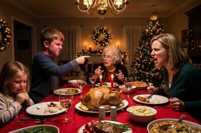 At Christmas dinner, my mother-in-law snapped at my 5-year-old daughter.