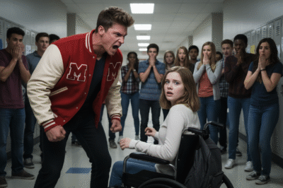 Bully Kicks a Disabled Girl in the School Hallway—Then Goes Pale as 40 Bikers Storm the Campus