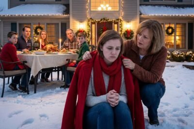 On Christmas, I unexpectedly went to my son-in-law’s house and found my daughter shivering out in the snow.