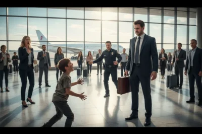 “Don’t get on the plane! It’s about to explode!” – A homeless boy yelled at a rich businessman, and it saved his life…