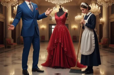 “I’ll marry you if you fit into this dress!” the millionaire mocked… months later, he was speechless.