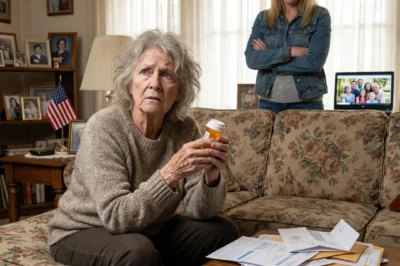 The night she said it, the whole kitchen went quiet—so quiet I could hear the old refrigerator humming like it was holding its breath.