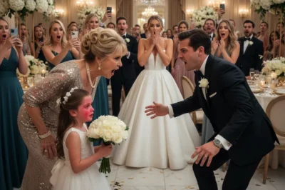 At my sister’s wedding, the music stopped when my mother suddenly slapped my daughter across the face. “Why did you spill wine on the wedding dress?!”