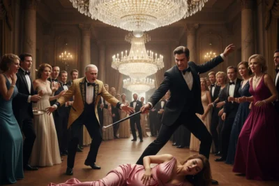 At a Manhattan gala shimmering with gold and secrets, a husband struck his pregnant wife in front of his friends — just to prove he could. By dawn, his billionaire father-in-law would answer in a way no one in that room would ever forget.