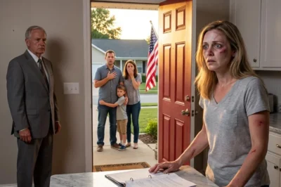 The night they raised their glasses to my obedience, the Colorado sky was the color of burnt copper, and the American flag on our porch snapped like it was trying to warn me.