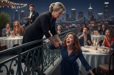 During a family dinner, I stood up with a smile and announced that I was pregnant.