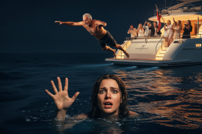 Laughter echoed across the yacht as my son-in-law’s family pushed my daughter into the sea, her heavy evening gown dragging her down in panic.