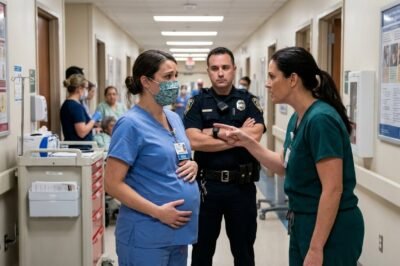 A racist nurse humiliated a pregnant Black woman and called the police to arrest her — fifteen minutes later, her husband arrived, and everything changed…