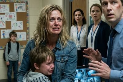 I dropped my son off like I always did—until his teacher whispered, “Don’t leave yet.” Then I heard my baby screaming from a locked room. When I forced the door open, the caregiver snapped, “He’s dramatic.” What I found next made me promise one thing: someone would pay.