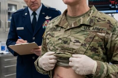 She lifted her uniform just enough to show the injury— and the Admiral went completely silent when he saw the scars running along her ribs.