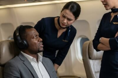 STOP SCROLLING. YOU NEED TO HEAR THIS.  They thought he didn’t look like first class. They thought a hoodie meant “mistake.” They thought they could humiliate a Black man at 30,000 feet and walk away untouched.