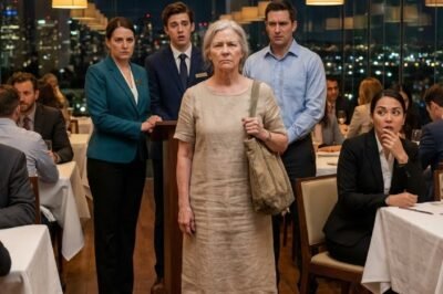 **MY SON THOUGHT I WAS “JUST AN OFFICE WORKER.”  HIS IN-LAWS THOUGHT I WAS A CHARITY CASE. I LET THEM. AND THE MOMENT I WALKED INTO THAT RESTAURANT… THEY SHOWED ME EXACTLY WHO THEY WERE.**