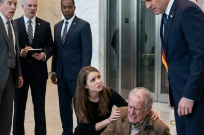 **SHE WAS ABOUT TO BE FIRED FOR HELPING A FALLEN OLD MAN —  BUT THEN THE CEO WALKED IN… AND CALLED HIM “DAD.”**