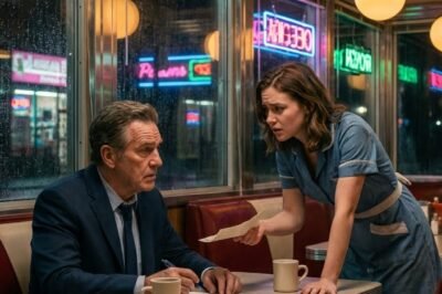 **THE BILLIONAIRE WAS HOURS AWAY FROM LOSING EVERYTHING —  UNTIL A BROKE WAITRESS SAW ONE LINE AND WHISPERED, “Sir… this isn’t what you think.”**