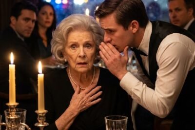 I WAS HAVING DINNER WITH MY DAUGHTER AND HER HUSBAND AT AN UPSCALE NEW YORK RESTAURANT… AND WHEN THEY LEFT, THE WAITER LEANED IN AND WHISPERED, “Ma’am… please don’t drink what they ordered for you.” My entire body went cold.