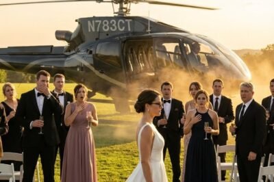 **THEY INVITED THE “CLASS LOSER” TO MOCK HER.  BUT WHEN THE HELICOPTER LANDED… EVERYONE STOPPED BREATHING.**