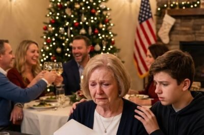 I INVITED MY FAMILY TO A LUXURIOUS CHRISTMAS DINNER. THEY ABANDONED ME—AND A BOY RAN IN WITH AN ENVELOPE THAT DESTROYED THEIR LIES.
