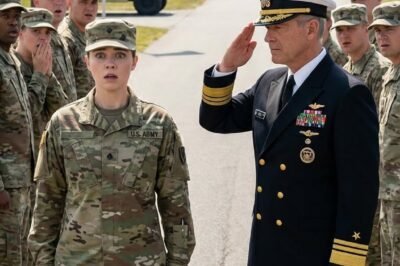 She was just another Marine on gate duty—until the SEAL commander stopped, looked at her, and saluted first.
