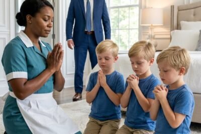Billionaire Came Home Early — And Stopped Cold When He Saw What the Maid Was Teaching His Triplets