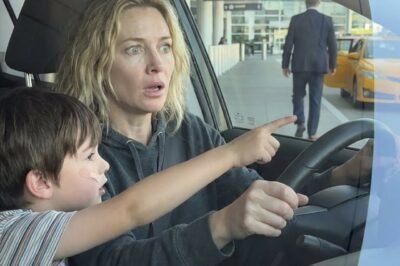 My husband kissed our son and me goodbye and said he was leaving for a business trip. At the airport, my five-year-old whispered, “Mom… you should watch Dad.” So I did. And what I saw stopped my heart cold.