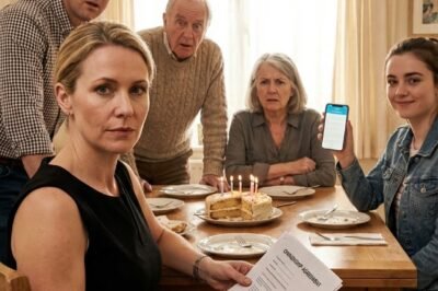 On my 38th birthday, my parents slid disownment papers across the table. My sister filmed my face so the whole family could laugh. I didn’t cry. I didn’t argue. I said one thing: “Watch the news in two days.” Two days later, they called sobbing—“It was just a joke!” I answered with two words: TOO LATE.