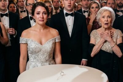 At an elegant party, my mother-in-law handed me a name tag. It read: “HOUSEKEEPER.” My husband laughed and said, “The food is for family only.” There wasn’t even a seat for me. So I took off my wedding ring and placed it on the table in front of 300 guests. They thought they had put me in my place. They had no idea what I was about to do next.